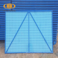 Perimeter plastic sprayed protective safety net